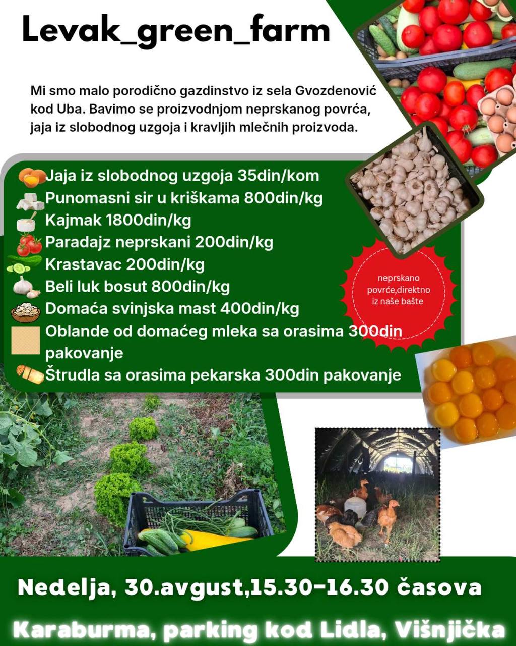Najava — Karaburma, parking kod Lidla, Višnjička, Beograd