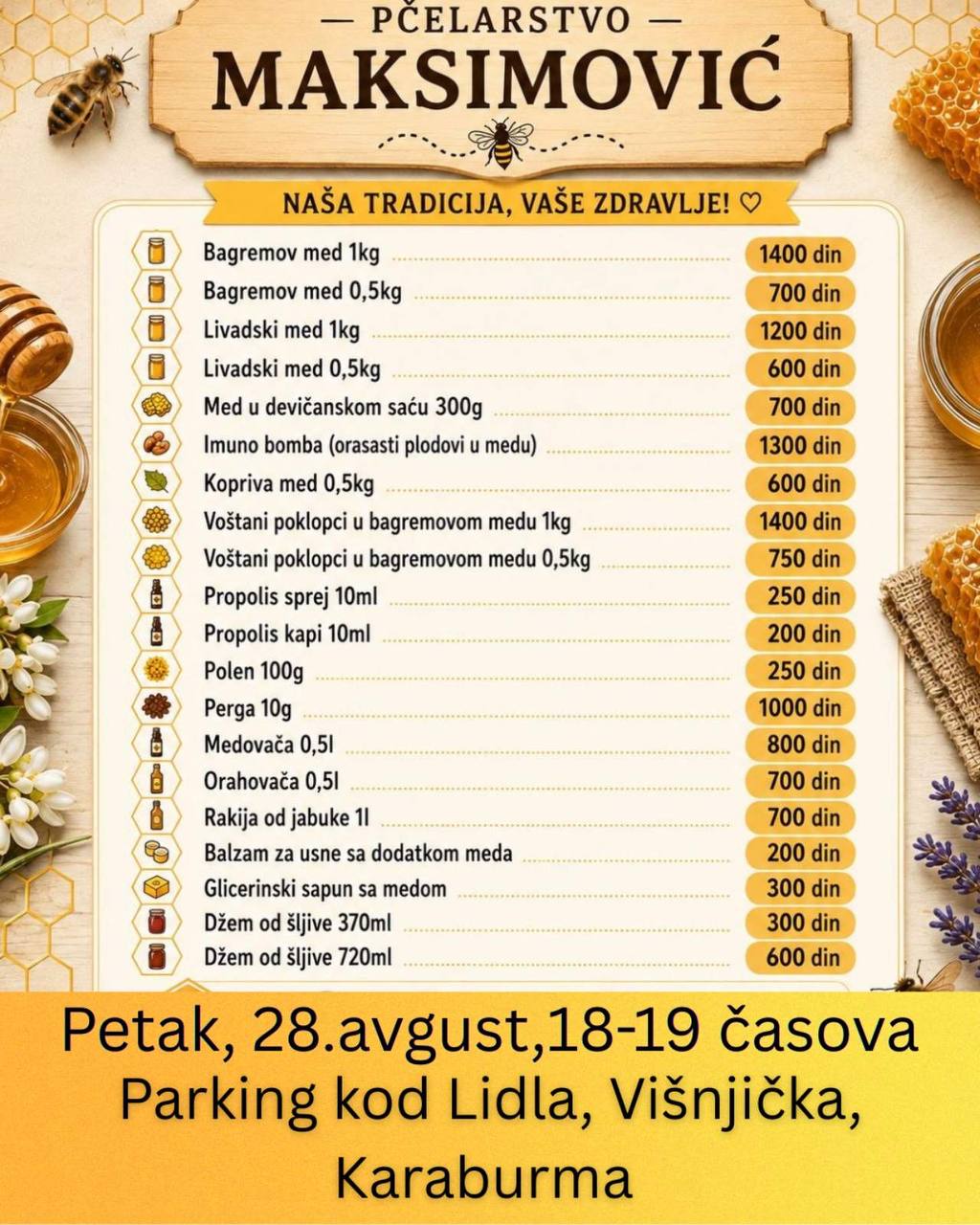 Najava — Parking kod Lidla, Višnjička, Karaburma